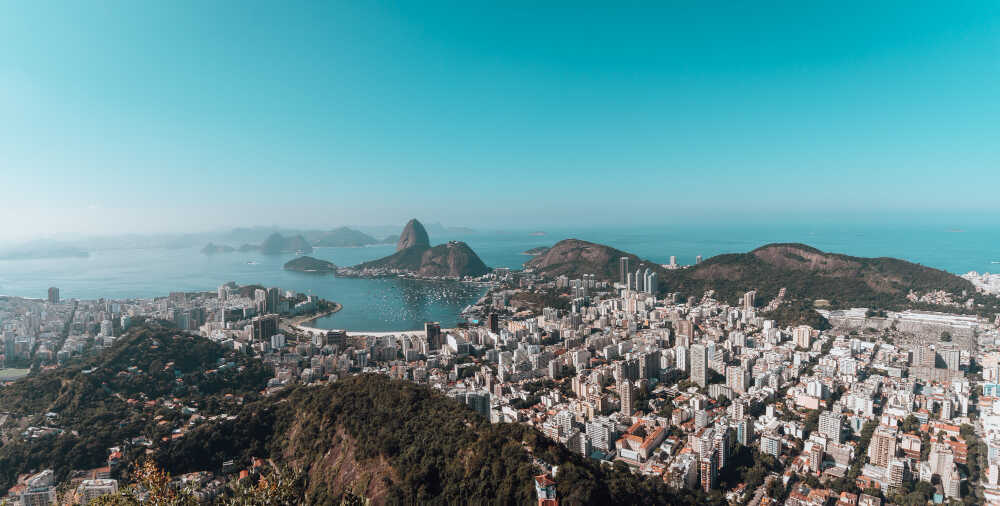 RIO z lotu ptaka panorama na miasto